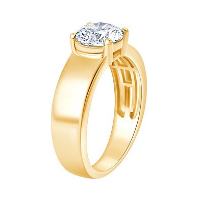 Brilliant Love 10k Gold 1 1/2 Carat T.W. Lab Grown Diamond Round Solitaire Ring