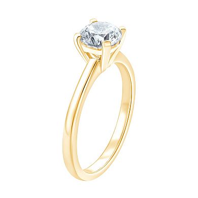 Brilliant Love 10k Gold 1 Carat T.W. Lab Grown Diamond Solitaire Ring