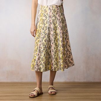 Women's LC Lauren Conrad High-Rise Godet Midi Skirt