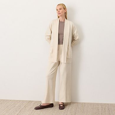 Organic Cotton Airplane Wrap Cardigan