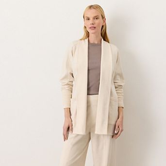 Organic Cotton Airplane Wrap Cardigan