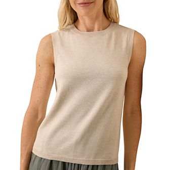 Classic Fine Knit Shell Made With Organic Cotton