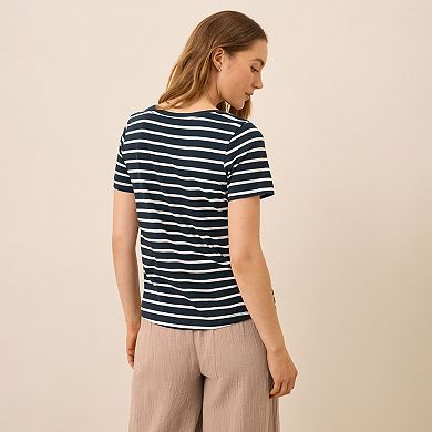 Softspun Scoop Neck Tee Made With Organic Cotton