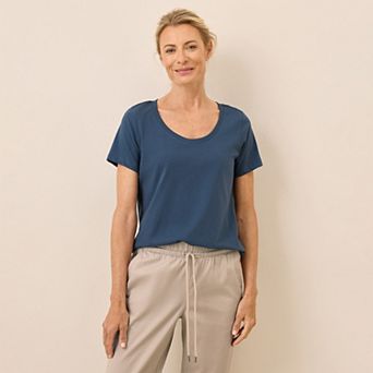 Softspun Scoop Neck Tee Made With Organic Cotton