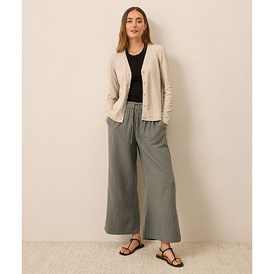 Classic Fine Knit V-Neck Cardigan