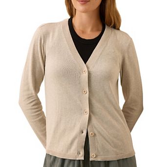 Classic Fine Knit V-Neck Cardigan