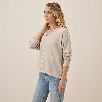 Classic Fine Knit Relaxed Sweater Made With Organic Cotton