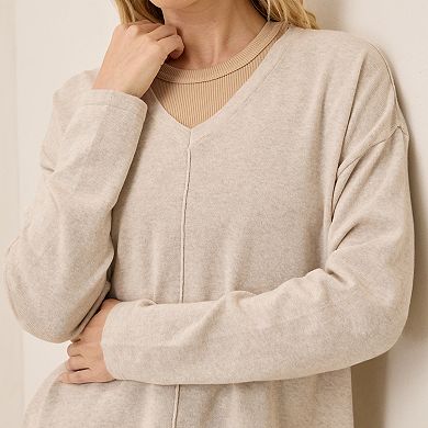 Classic Fine Knit Relaxed Sweater Made With Organic Cotton