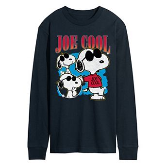 Men's Peanuts Joe Cool Bootleg Long Sleeve Graphic Tee