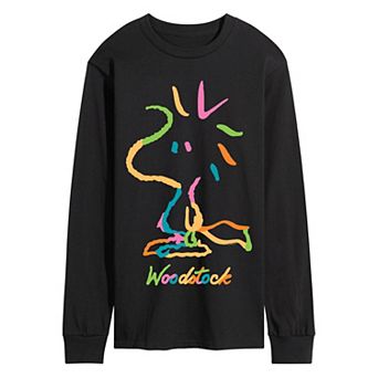Men's Peanuts Woodstock Long Sleeve Graphic Tee