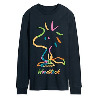 Men's Peanuts Woodstock Long Sleeve Graphic Tee