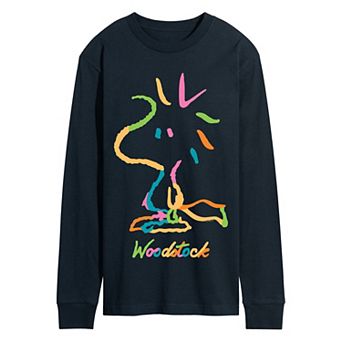 Men's Peanuts Woodstock Long Sleeve Graphic Tee