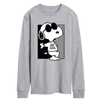 Men's Peanuts Joe Cool Long Sleeve Graphic Tee