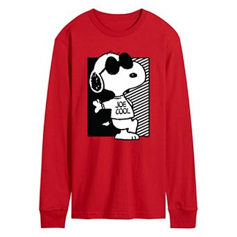 Men's Peanuts Joe Cool Long Sleeve Graphic Tee