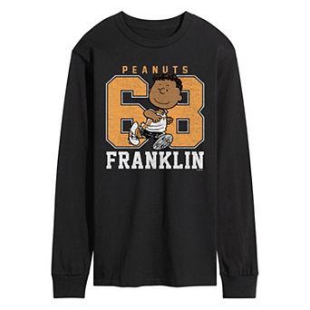 Men's Peanuts 68 Franklin Sports Long Sleeve Graphic Tee