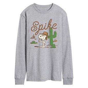 Men's Peanuts Spike Long Sleeve Graphic Tee