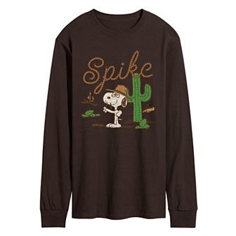 Men's Peanuts Spike Long Sleeve Graphic Tee