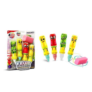 Lanard Toys 4-pc. Chalkie Mini Blast Balls & Fruit Chalk Stick Combo Set