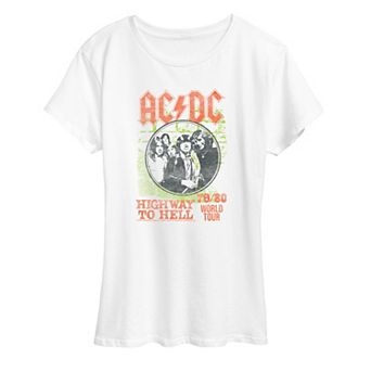 Women's ACDC Highway To Hell World Tour Graphic Tee