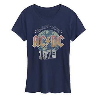 Women's ACDC World Tour 1979 Distressed Graphic Tee