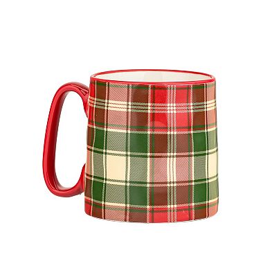 10 Strawberry Street Bella Holiday 18-oz. 4-pc. Hand-Painted Mug Set