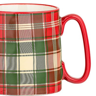 10 Strawberry Street Bella Holiday 18-oz. 4-pc. Hand-Painted Mug Set