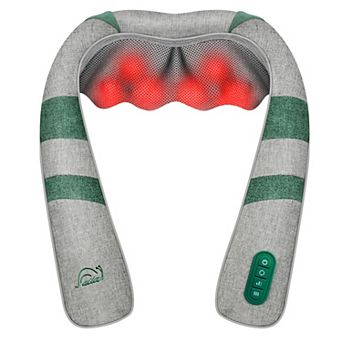 Snailax Shiatsu Neck Massager with Heat,Shoulder and Back massage, Embroidery Gift