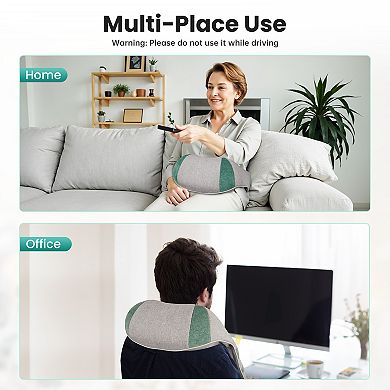 Snailax Shiatsu Neck Massager with Heat,Shoulder and Back massage, Embroidery Gift