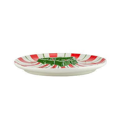 10 Strawberry Street Christmas Tree Chip & Dip Plate