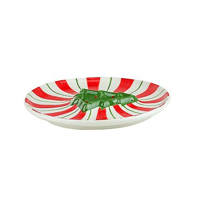 10 Strawberry Street Christmas Tree Chip & Dip Plate