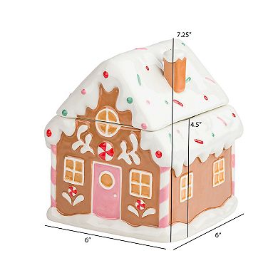 10 Strawberry Street Gingerbread Chalet Canister