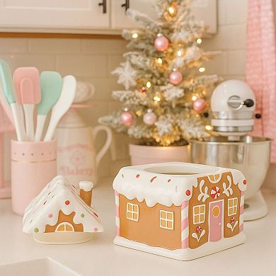 10 Strawberry Street Gingerbread Chalet Canister