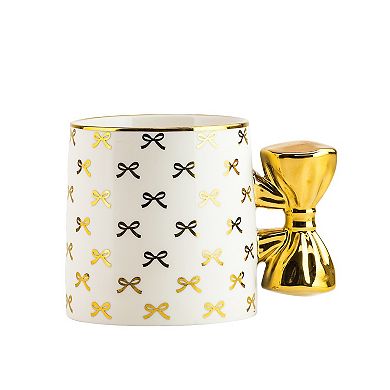 10 Strawberry Street 16-oz. Set of 4 Mugs with Bow Handle