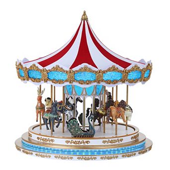 Mr. Christmas LED RGB Light Show Carousel Table Decor