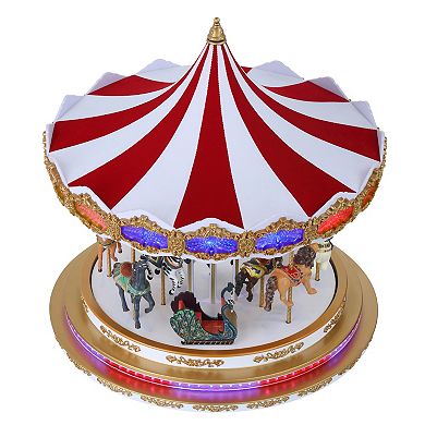 Mr. Christmas LED RGB Light Show Carousel Table Decor