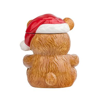 10 Strawberry Street Holiday Drummer Bear Cookie Jar