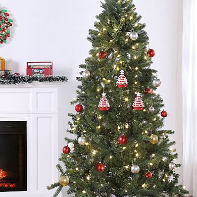 Mr Christmas 3-pc. Ceramic Christmas Tree Ornament Set with Clear White Bulbs