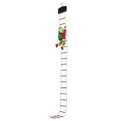 Mr Christmas 10-ft. Animated Rope Ladder Climbing Grinch Outdoor Decor