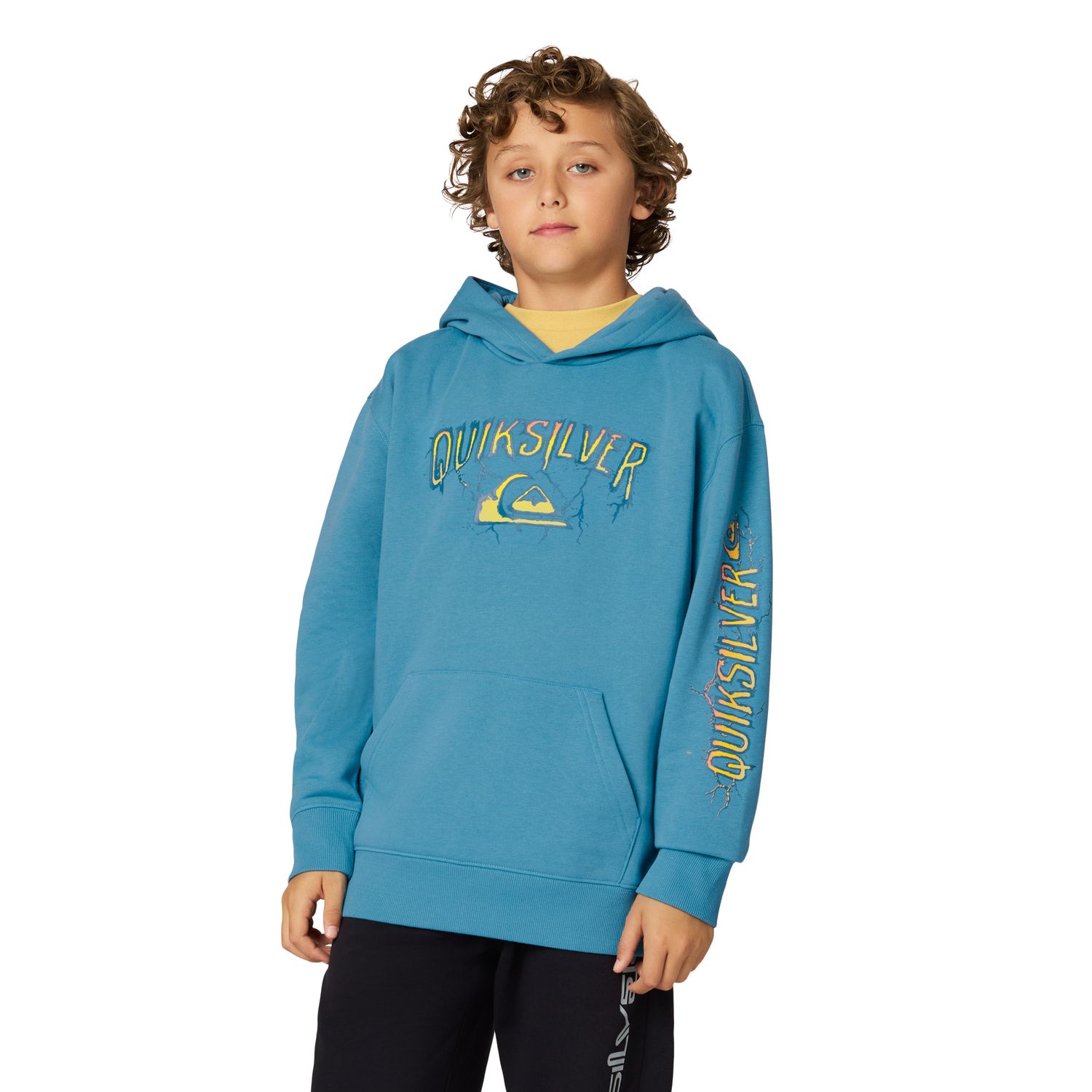 Худи Quiksilver Graphic для мальчиков, цвет: Синий — фото 1