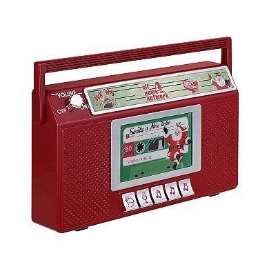 Mr Christmas Santa's Boom Box Radio Holiday Decor