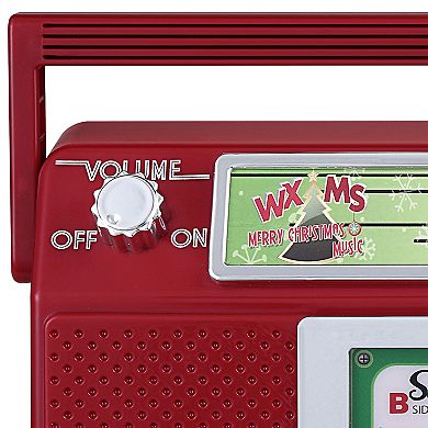 Mr Christmas Santa's Boom Box Radio Holiday Decor