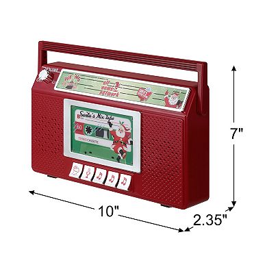 Mr Christmas Santa's Boom Box Radio Holiday Decor