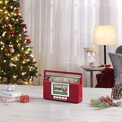 Mr Christmas Santa's Boom Box Radio Holiday Decor