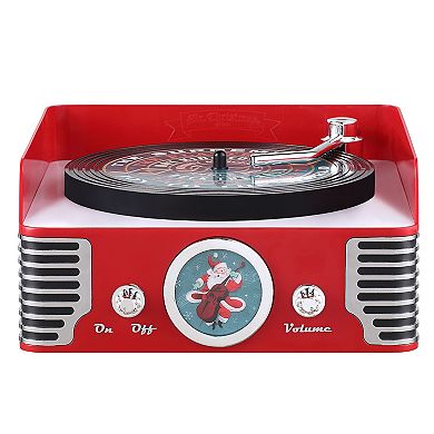 Mr. Christmas 9-inch Retro Record Player Table Decor