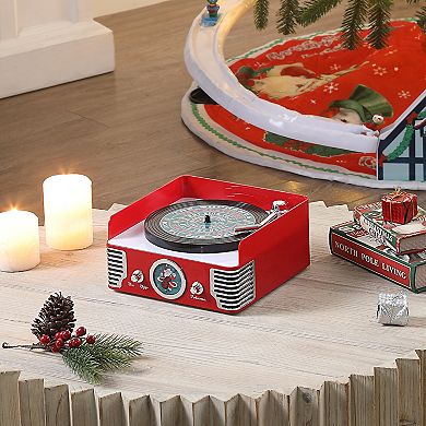 Mr. Christmas 9-inch Retro Record Player Table Decor