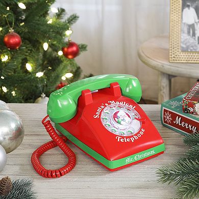Mr Christmas Santa's Magical Telephone Table Decor