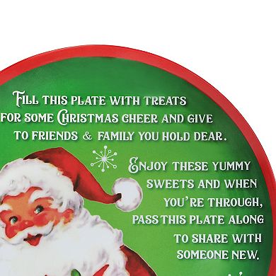 Mr. Christmas Santa's Giving Plate 12 Inches Table Decor