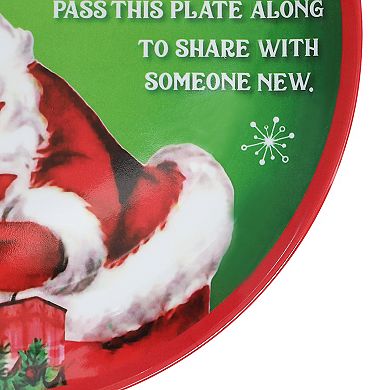 Mr. Christmas Santa's Giving Plate 12 Inches Table Decor