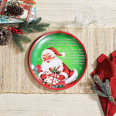 Mr. Christmas Santa's Giving Plate 12 Inches Table Decor