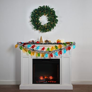 Mr. Christmas 70-inch Retro C9 Bulb Garland Wall Decor